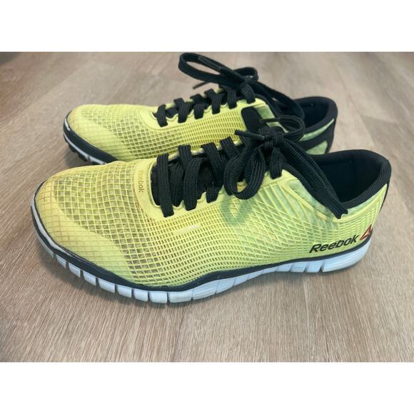 REEBOK Zquick TR Punch Women`s Size 8 - Yellow Running Shoes - Picture 6 of 8